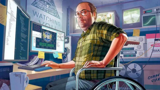 How to stream on Twitch: GTA 5 character sits at pc