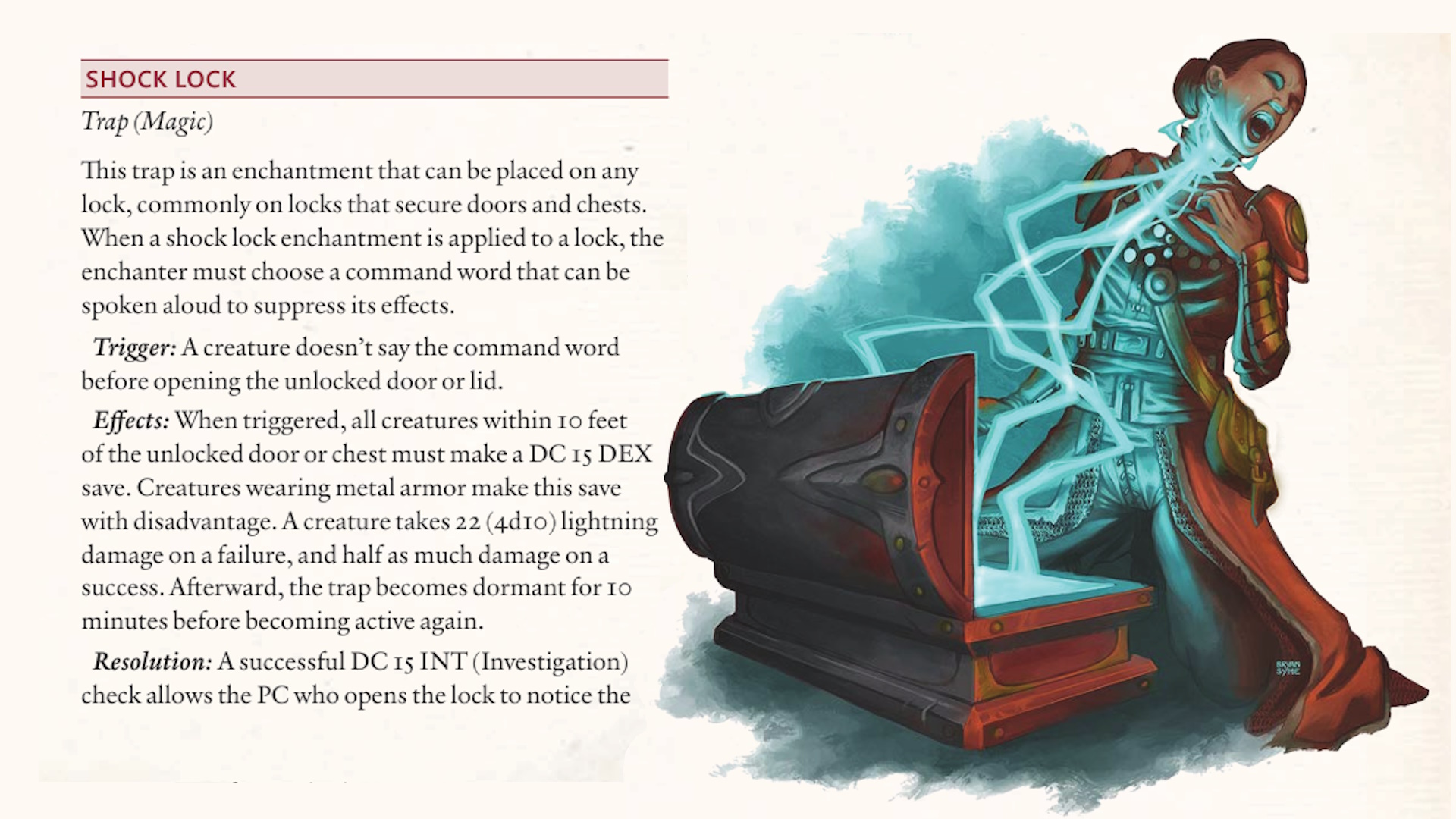 One of many sample traps detailed in the free Dungeons & Ruins preview PDF