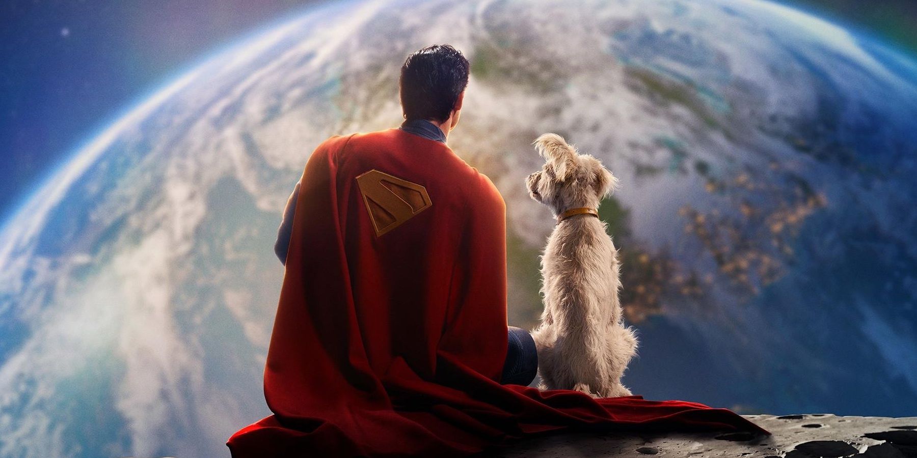 Superman (David Corenswet) and Krypto the Superdog in Superman (2025)