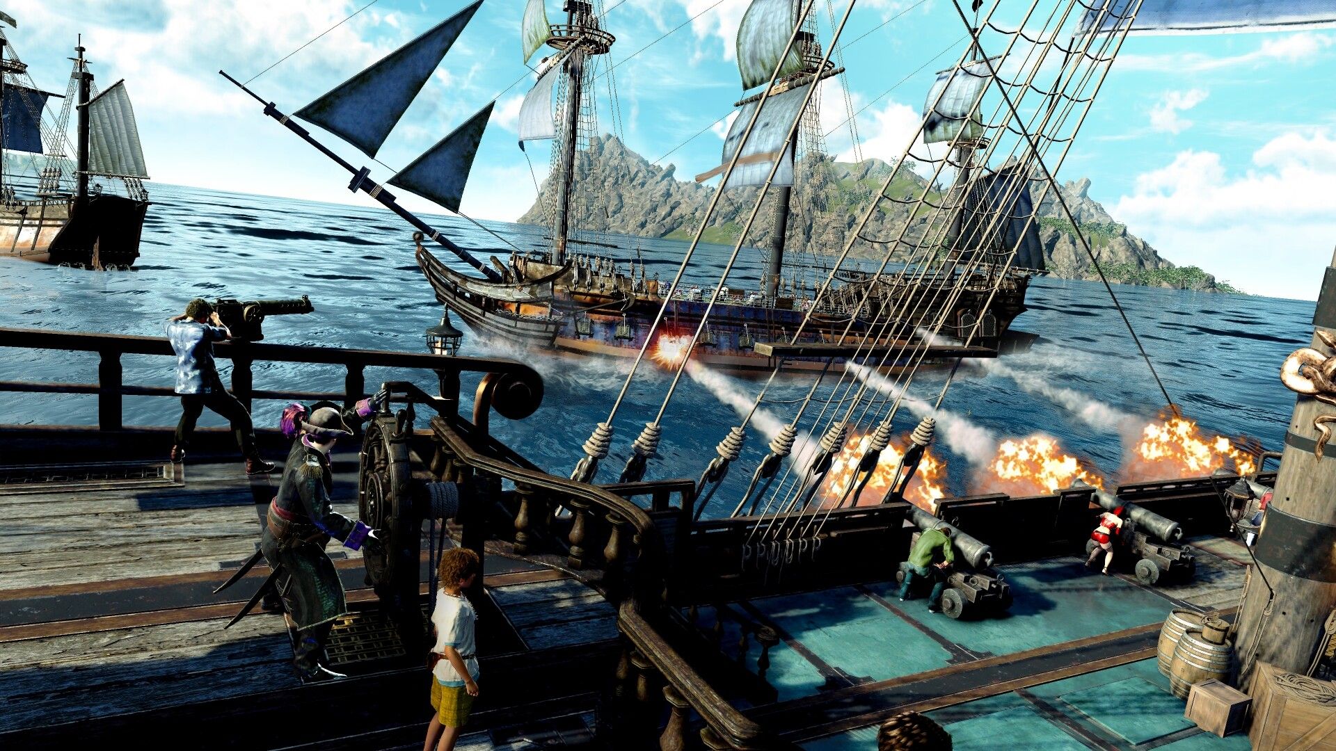 Majima participates in naval combat in Pirate Yakuza In Hawaii.