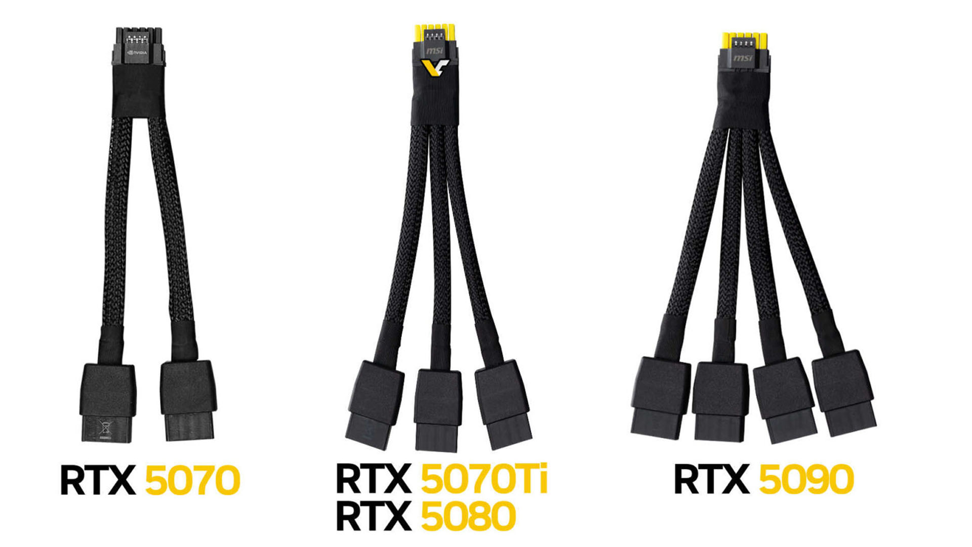 msi yellow power supply cable graphics card rtx 5000 02