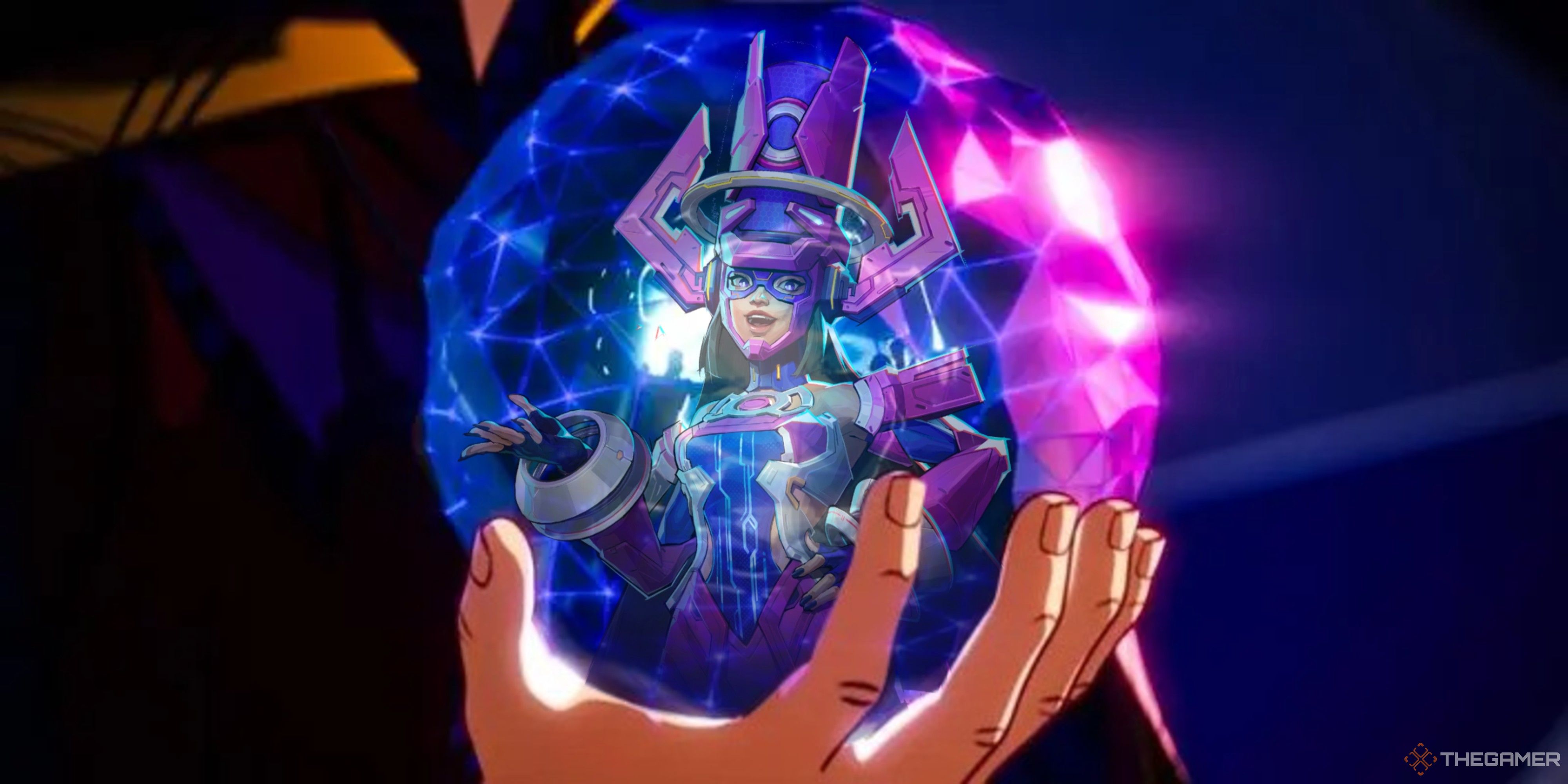 galacta from marvel rivals trapped inside what if's strange supreme universe.