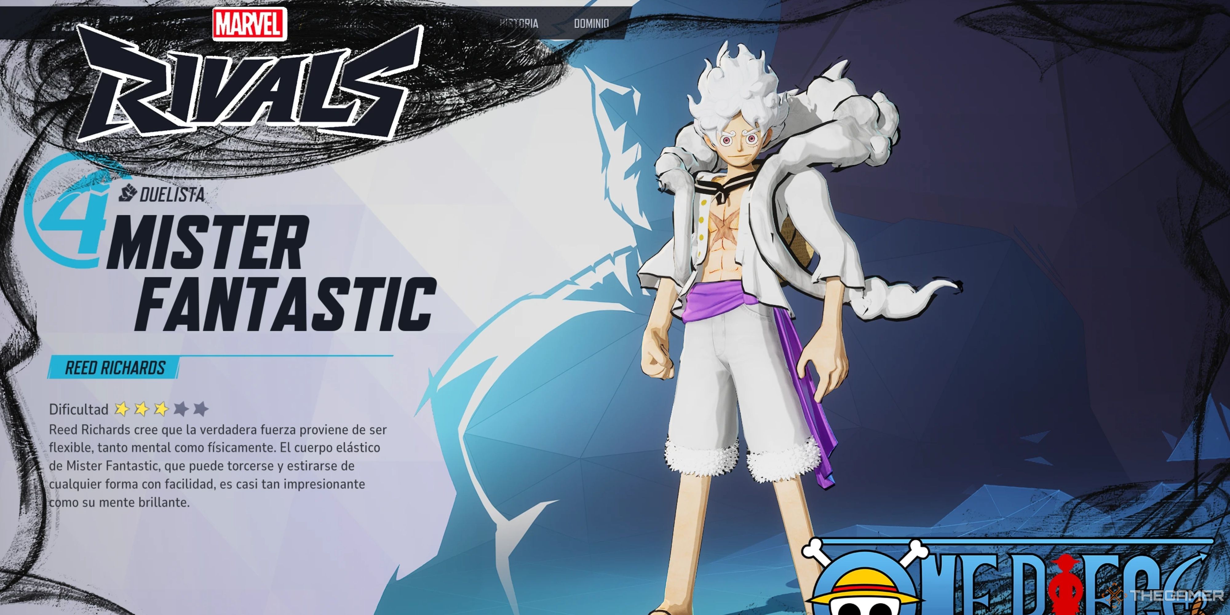 marvel rivals mod that turns mister fantastic into luffy from one piece.