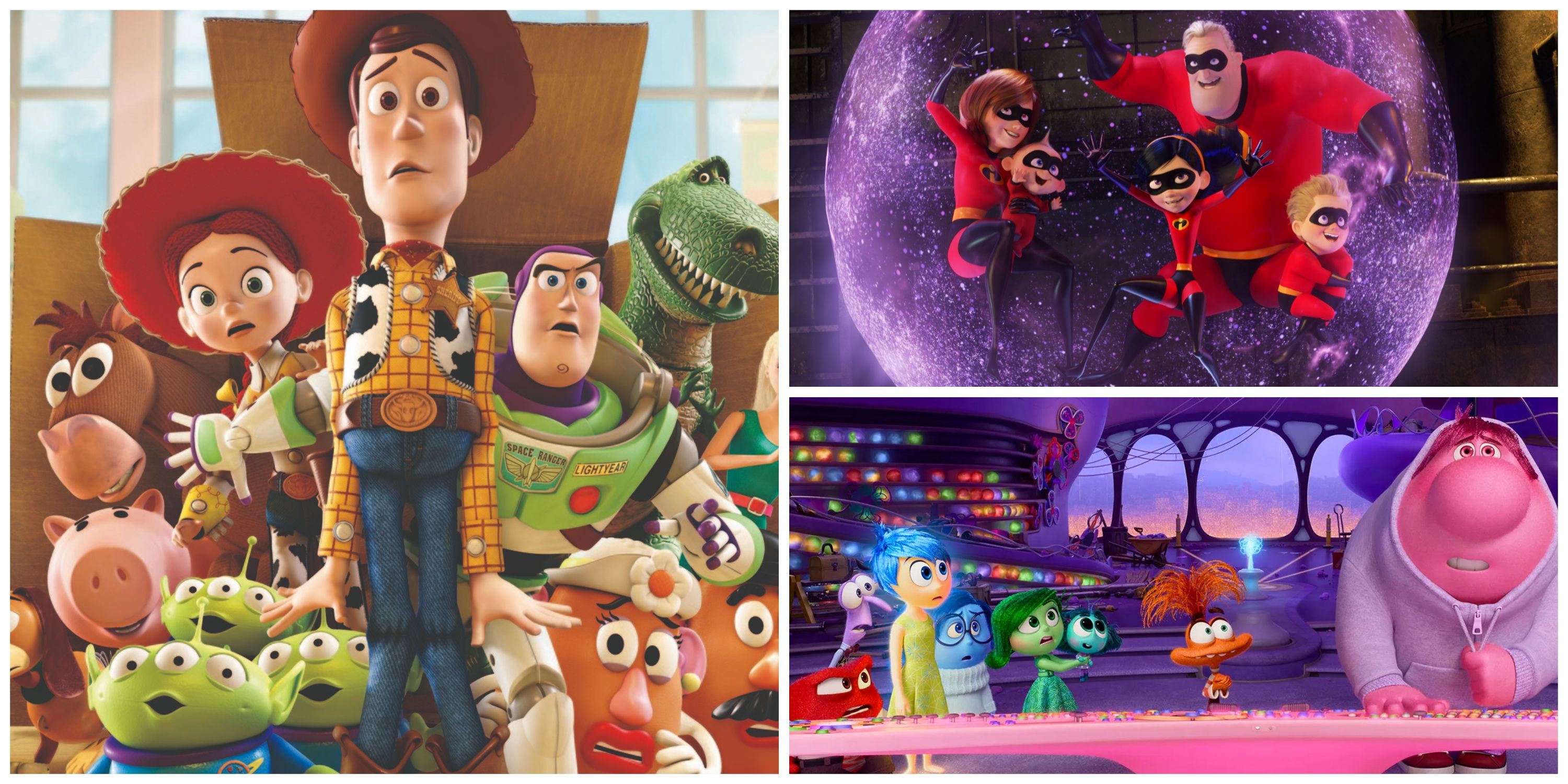 toy story 3, inside out 2, the incredibles 2