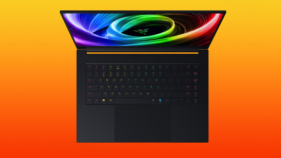 razer blade 16 from the top