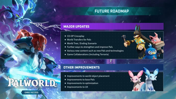 Palworld roadmap second year