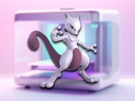 Pokemon Fan Uses 3D Printer to Build 4 Foot Tall Mewtwo Statue