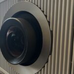 Close up on lens of Sony BRAVIA Projector 8 (VPL-XW6100ES)