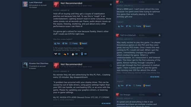 Steam users review Spider-Man 2. 