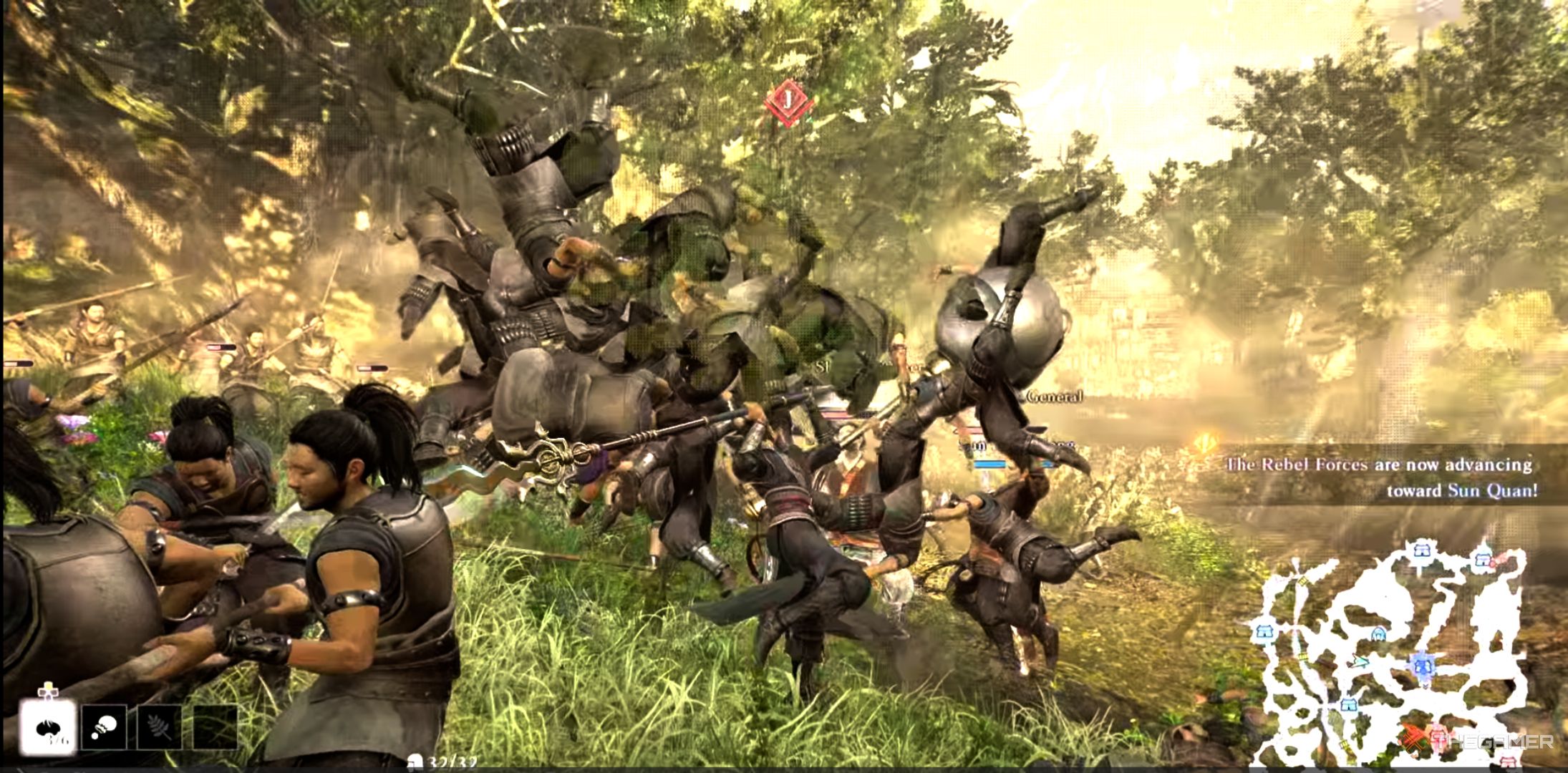 ziluan attacks with a lance in dynasty warriors: origins.