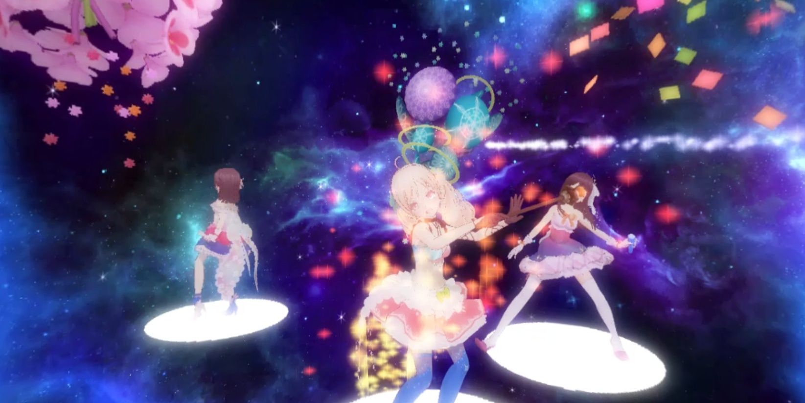 Hop Step Sing!: An overproduced musical segment featuring the idols.