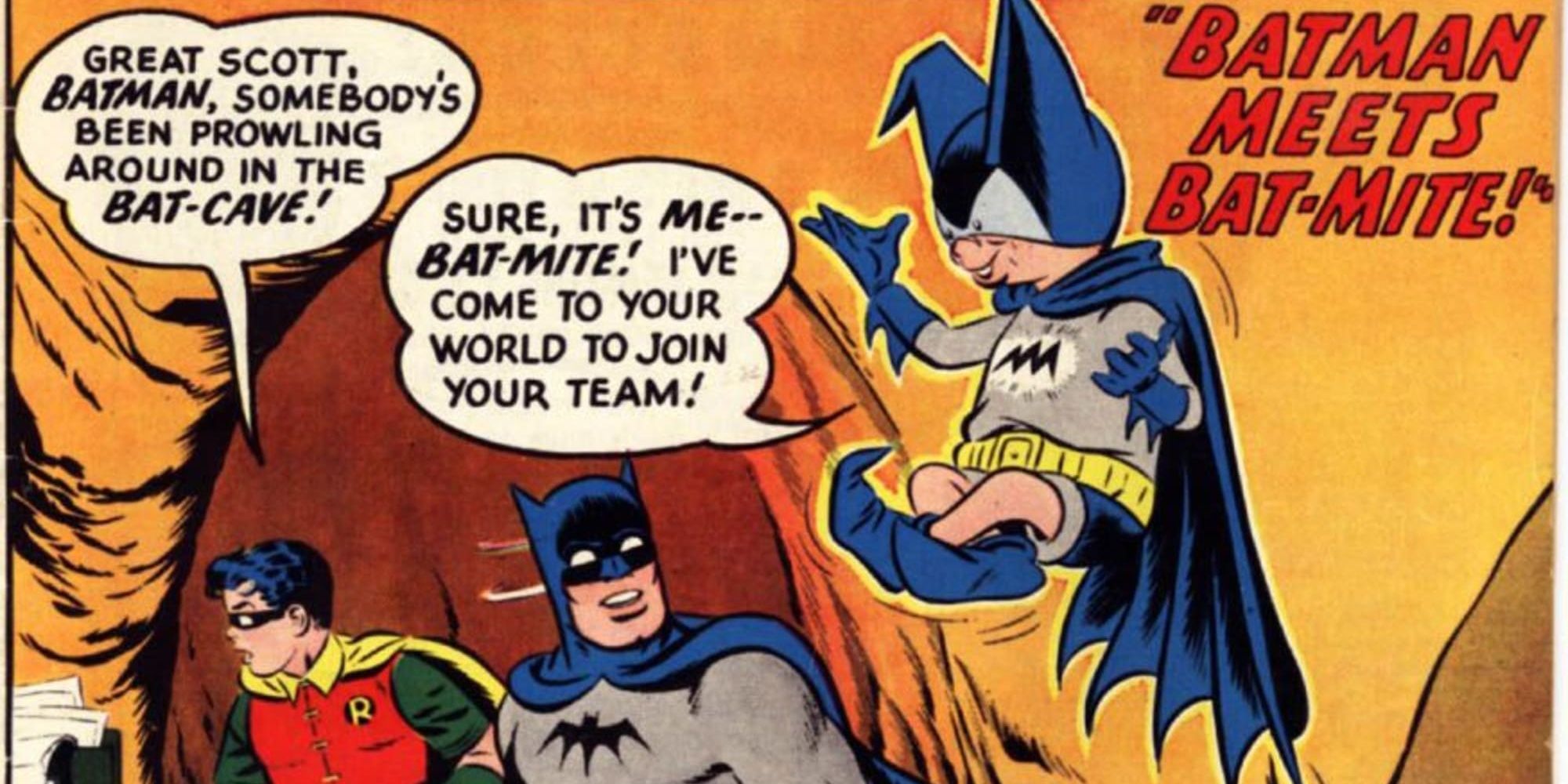 Bat-Mite, Batman, and Robin in Detective Comics