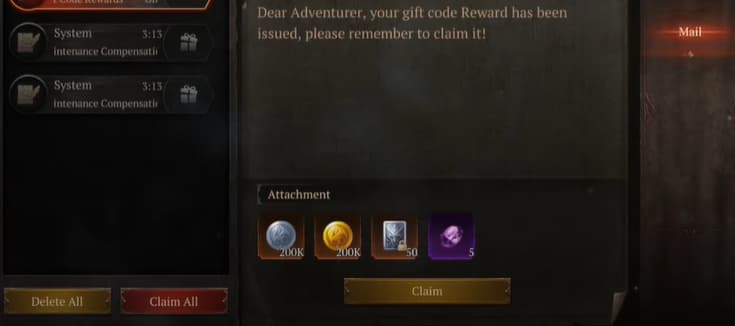 The Dragon Odyssey codes redemption rewards