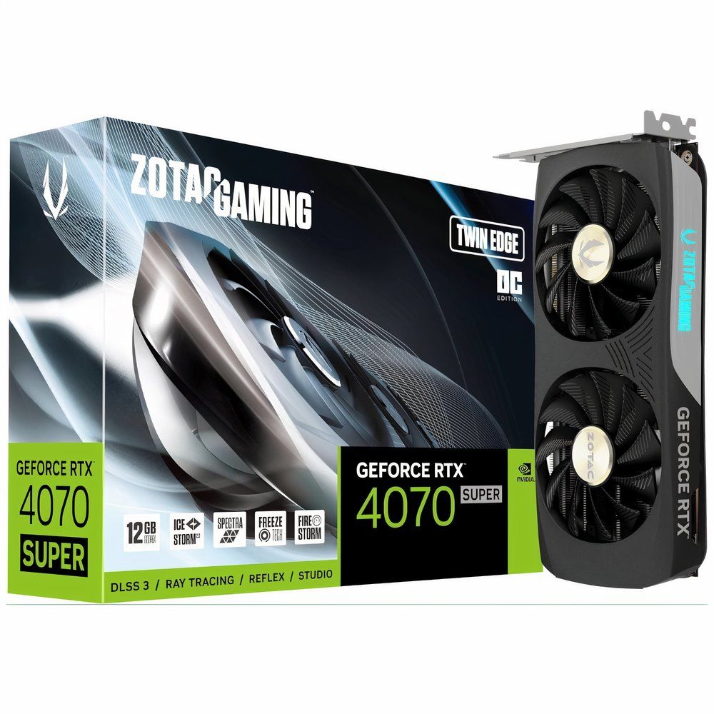 ZOTAC Gaming GeForce RTX 4070 Super Twin Edge OC compact GPU