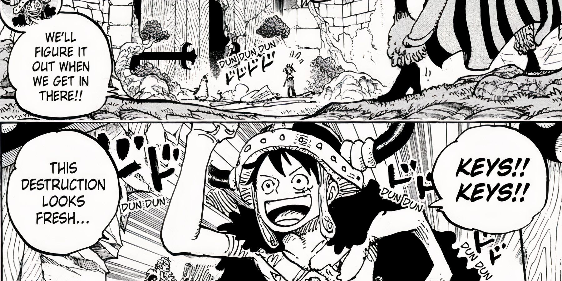 luffy explores castle one piece 1138-1