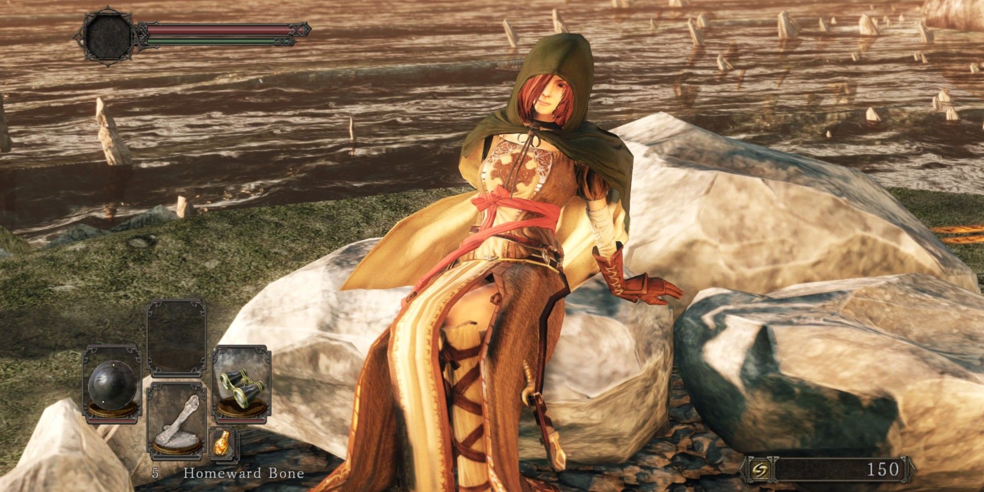 Dark Souls 2 image showing the Emerald Herald.