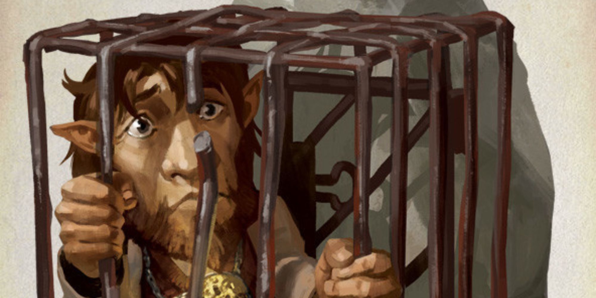 Dungeons And Dragons - Erky Timbers in a cage.