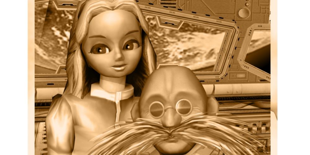 Gerald Robotnik and Maria pose for a photo.