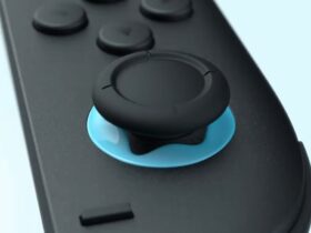 a close up of the left switch 2 joy con stick