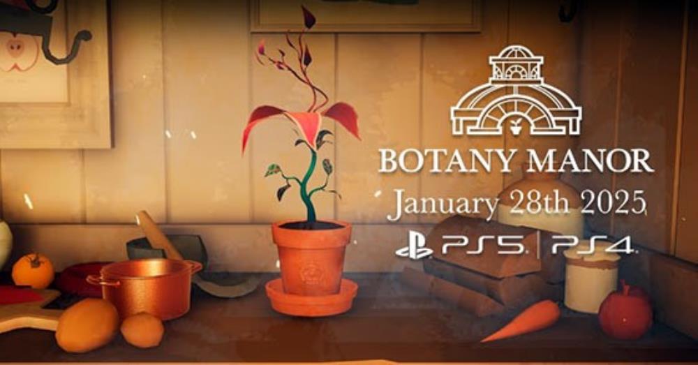 The botanical puzzle game “Botany Manor” is coming to the PS5 and PS4 on January 28th (2025)