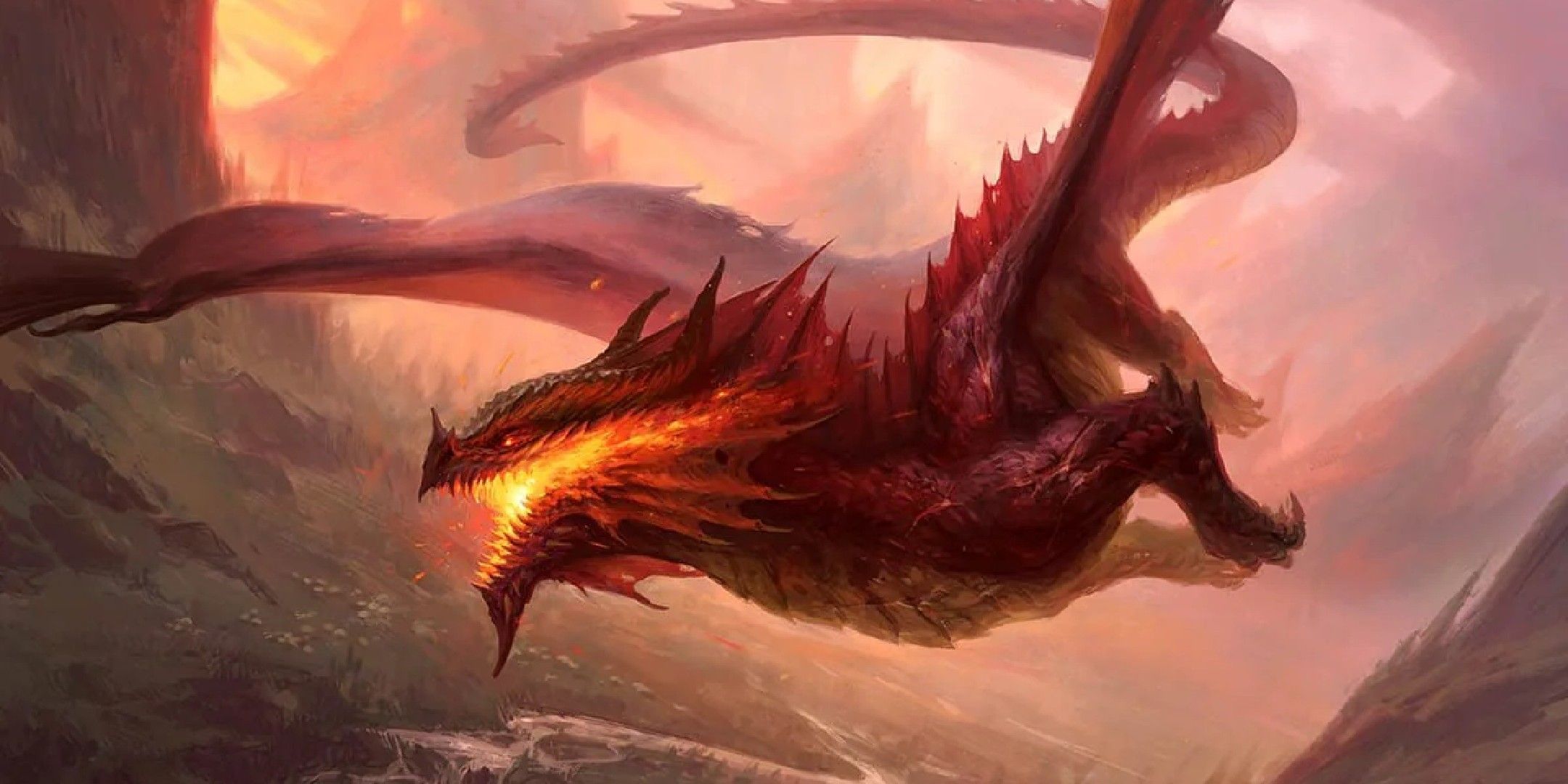 Dungeons & Dragons image showing a large red dragon.