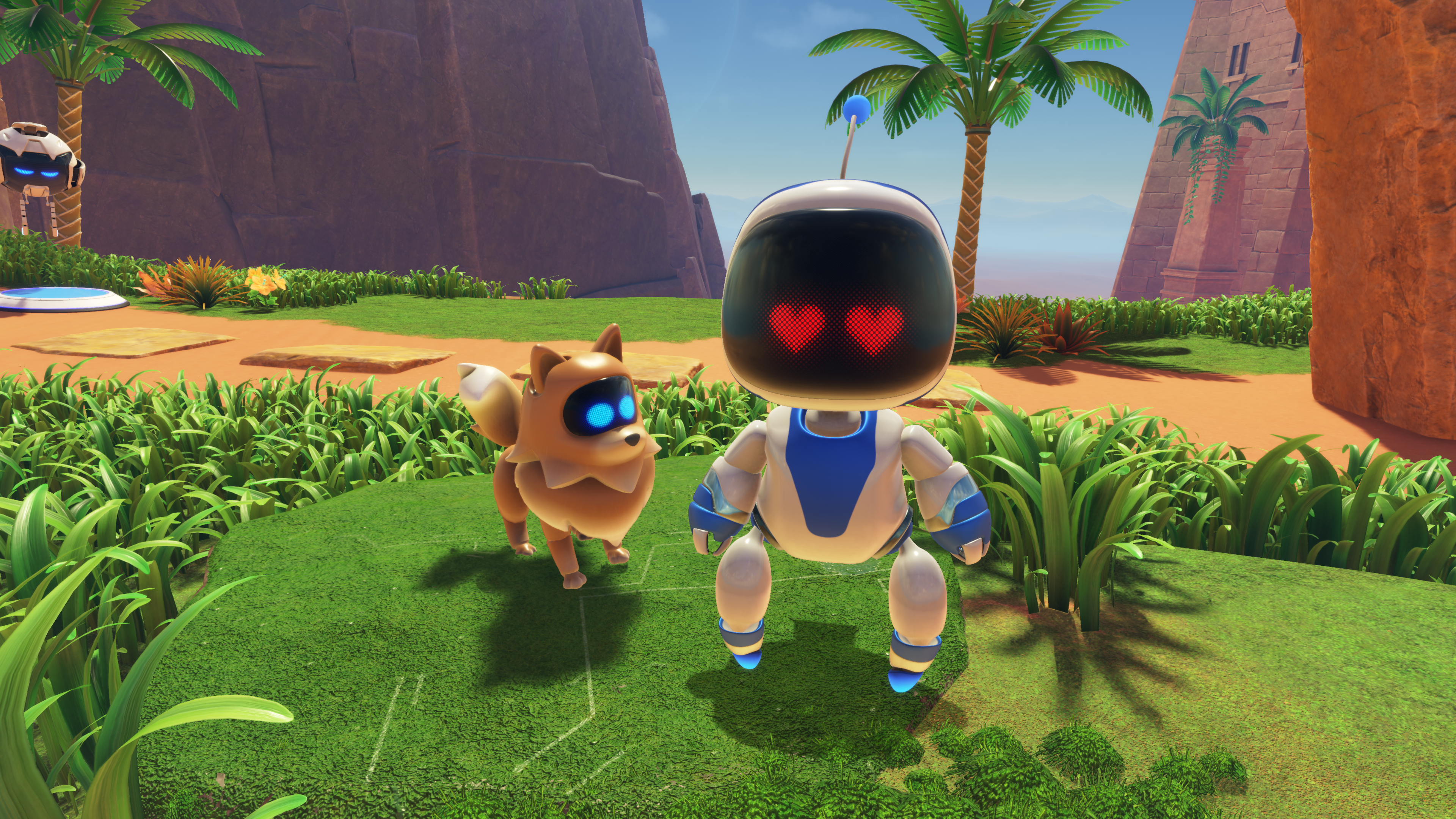 Astro Bot Crash Site pic with Tokyo Jungle's Pomeranian