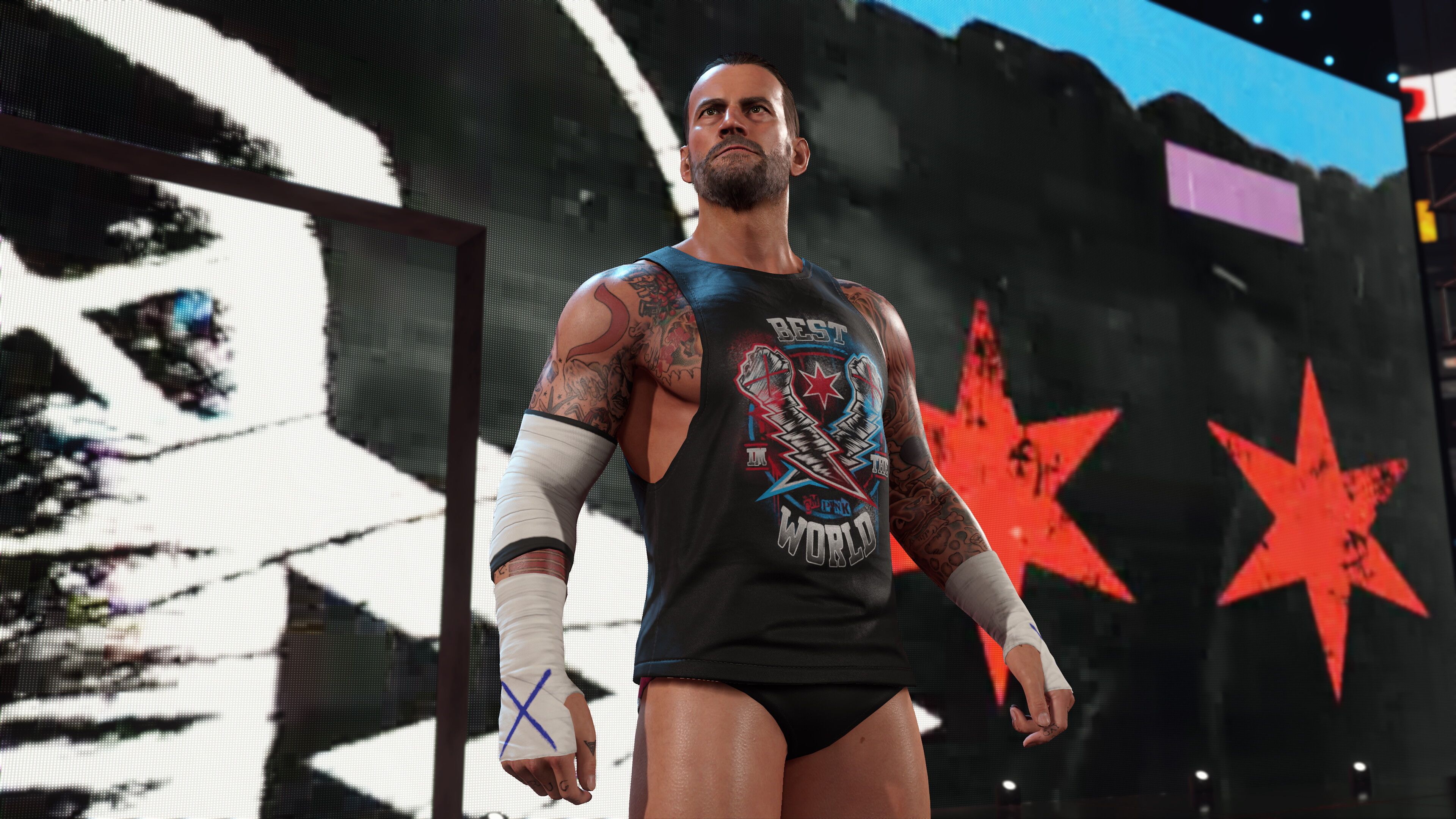 CM Punk in WWE 2K25. 