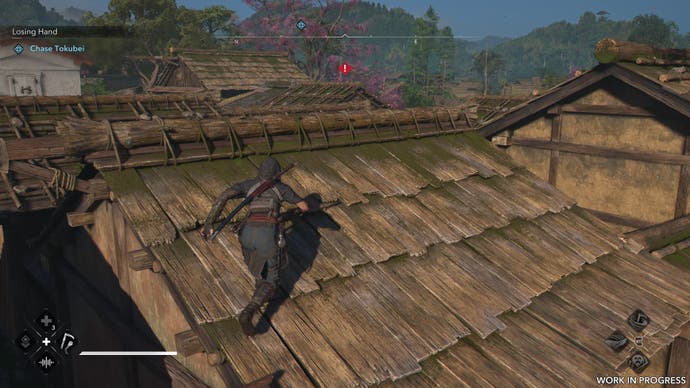 Assassin's Creed Shadows' rooftop running.