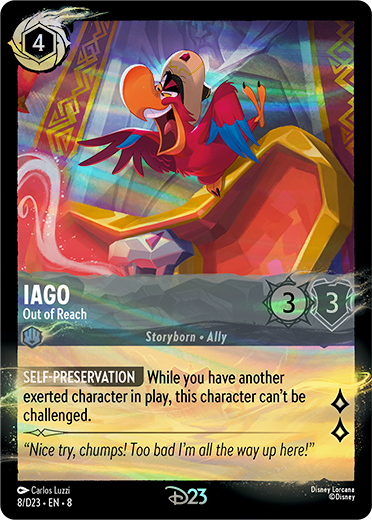 disney-lorcana-iago-out-of-reach-reign-of-jafar-2025-card