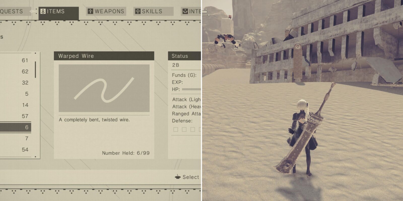 Where To Farm Warped Wire In NieR: Automata