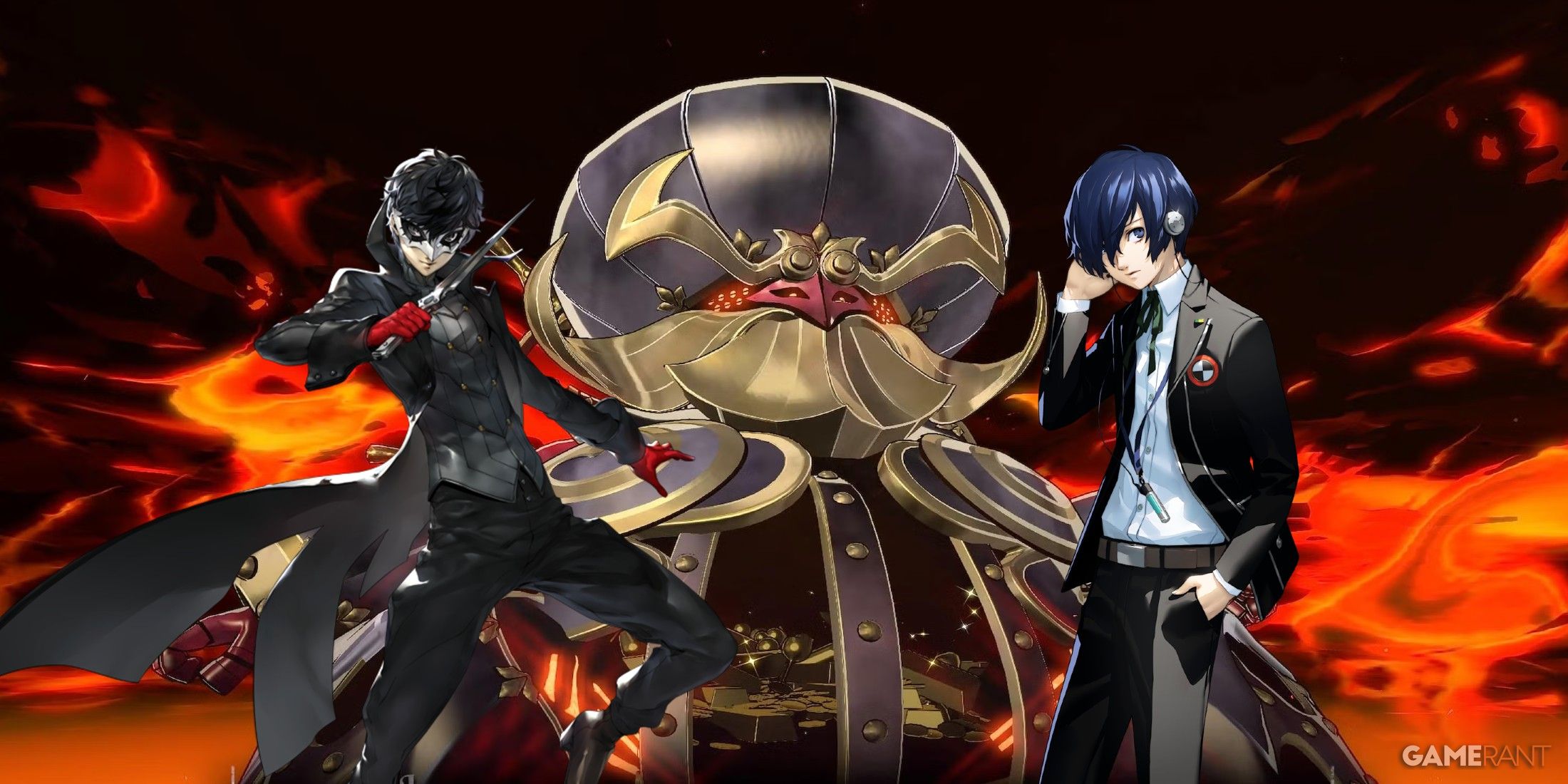 metaphor refantazio merchant archetype with persona 5 joker and persona 3 protagonist