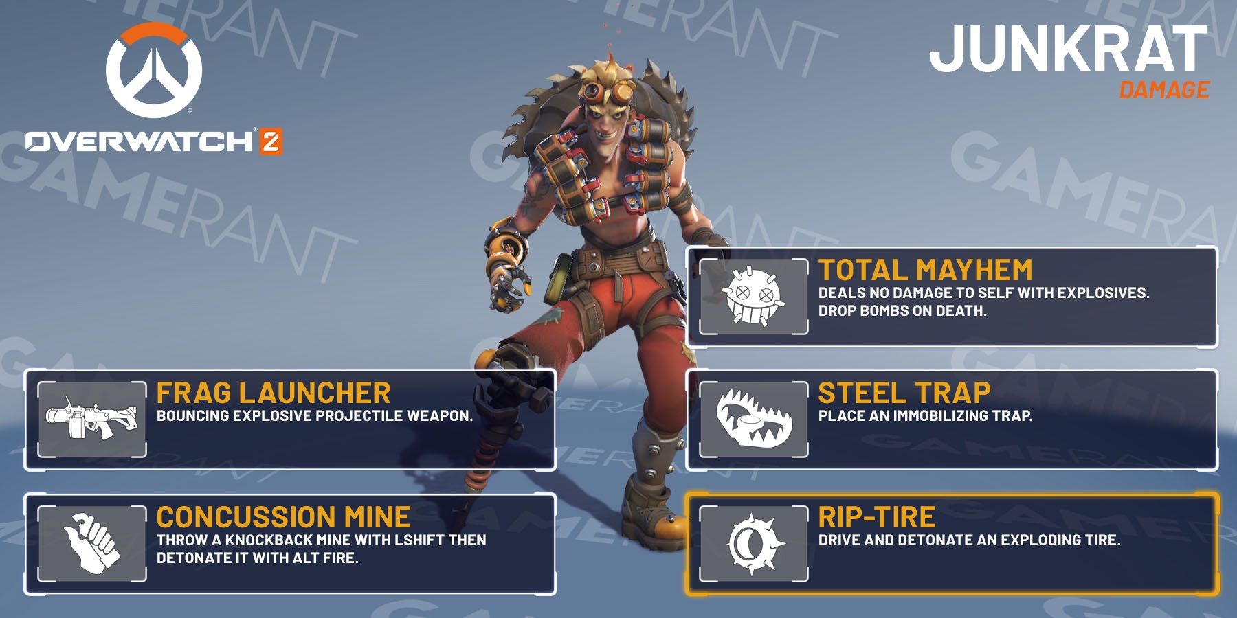 Overwatch 2 Junkrat Overview