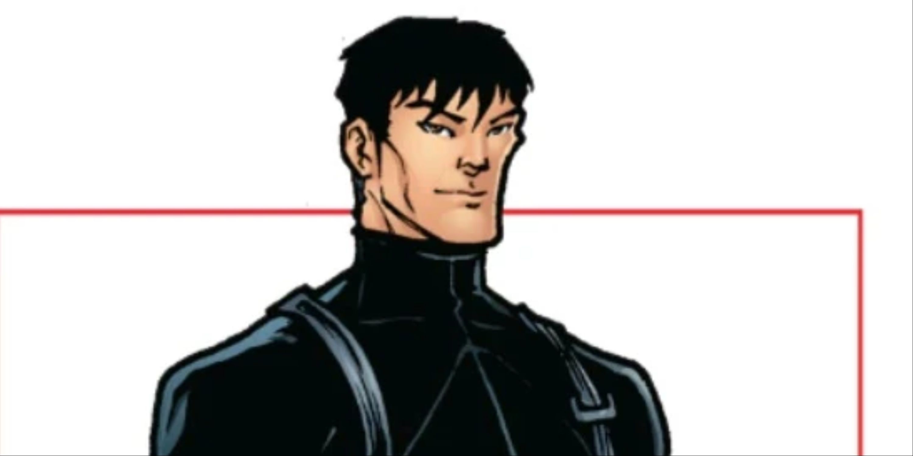 Marvel character The Cat, a handsome Chinese man in a black outfit.