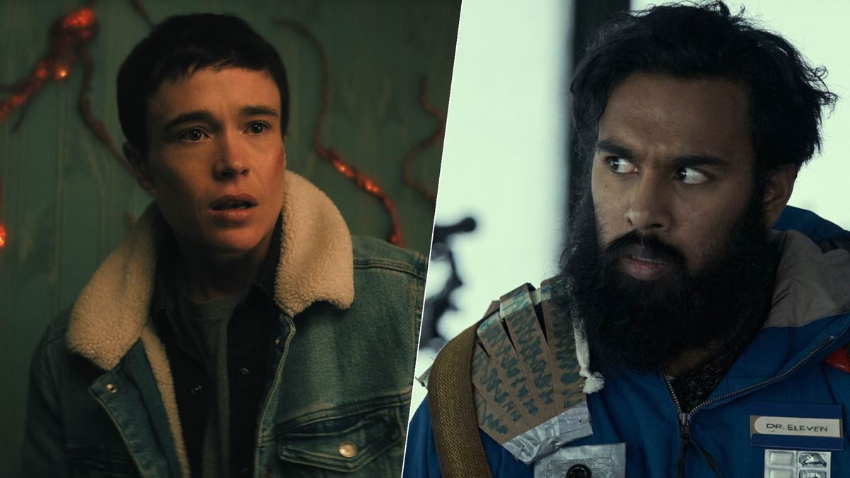 Elliot Page and Himesh Patel side-by-side