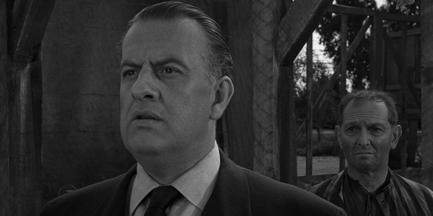 An SS officer is confronted by his personal demons in The Twilight Zone's "Deaths-Head Revisited".