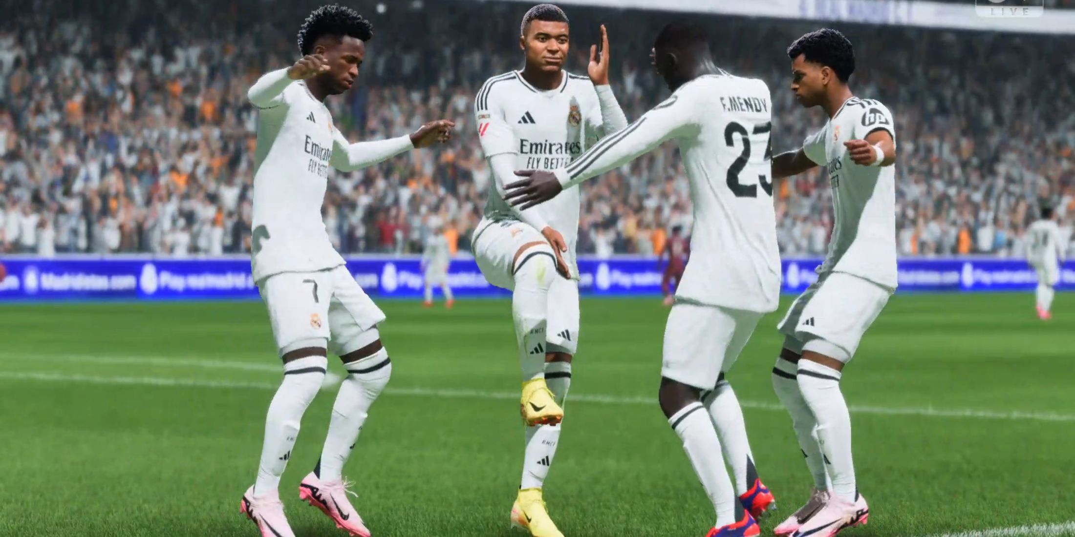 Best Starting 11 for Real Madrid in EA Sports FC 25  - New Hopping Celebration