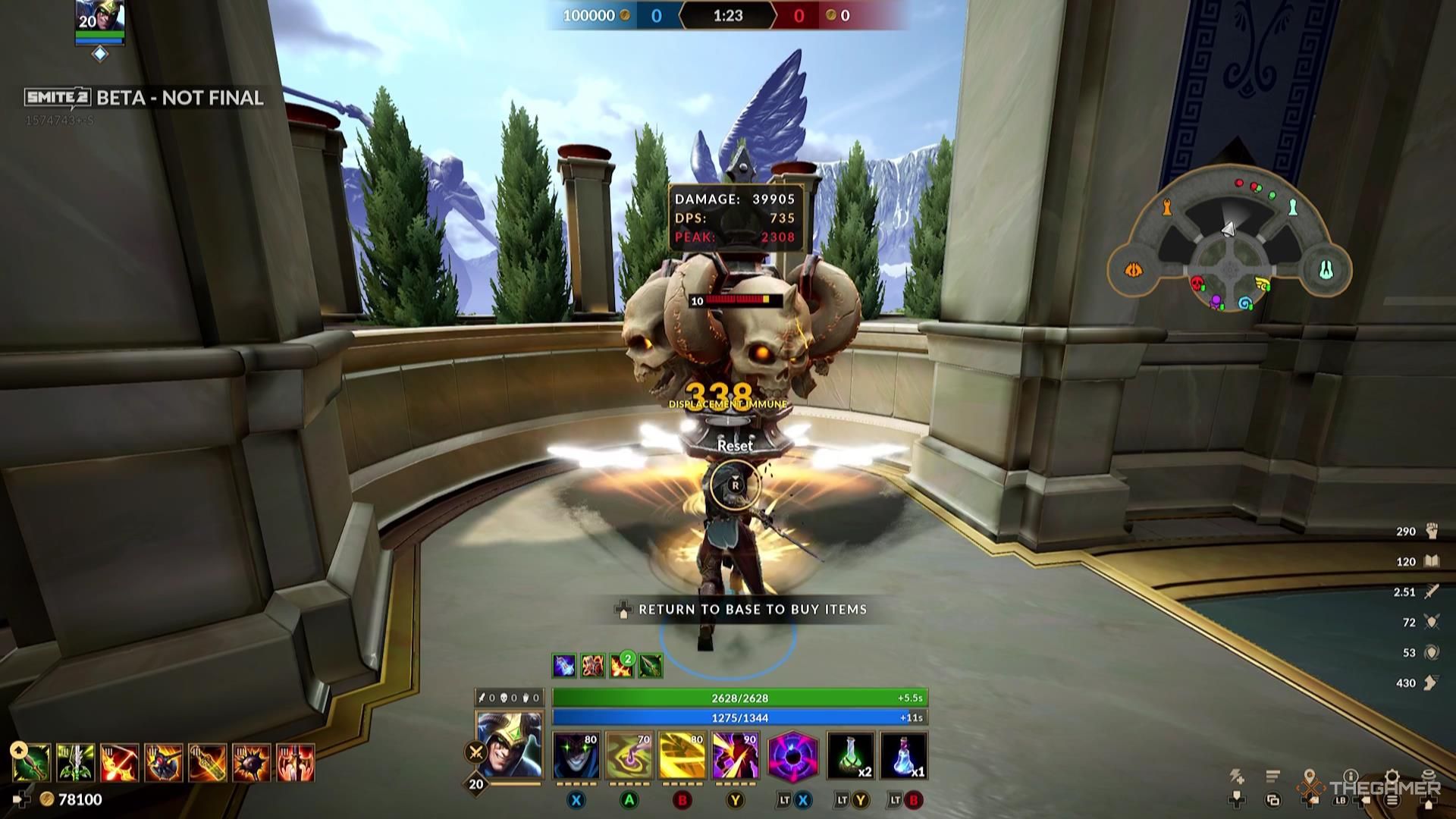 Loki attacks an enemy with his Flurry Strike ability in Smite 2.