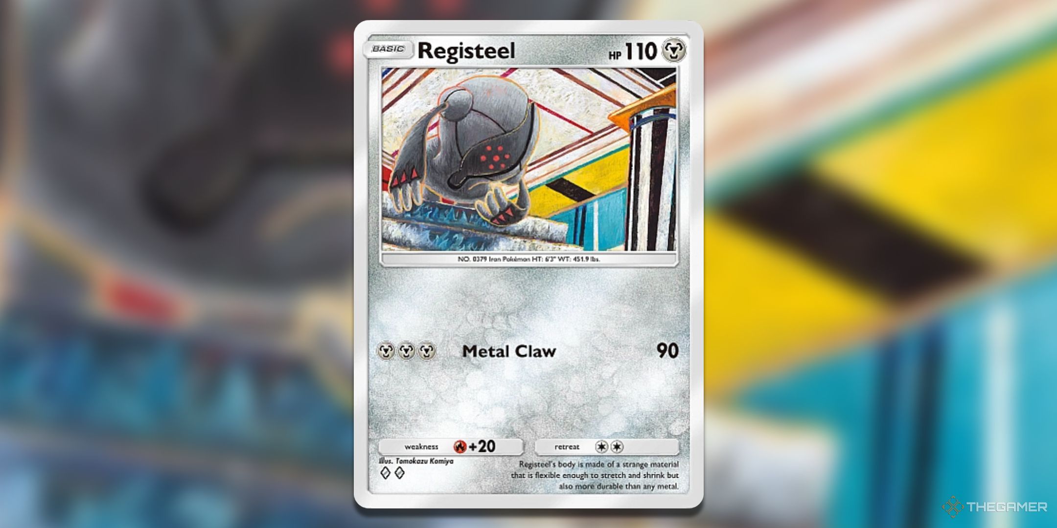 Registeel Pokemon TCG Pocket Space Time Smackdown Card Art.