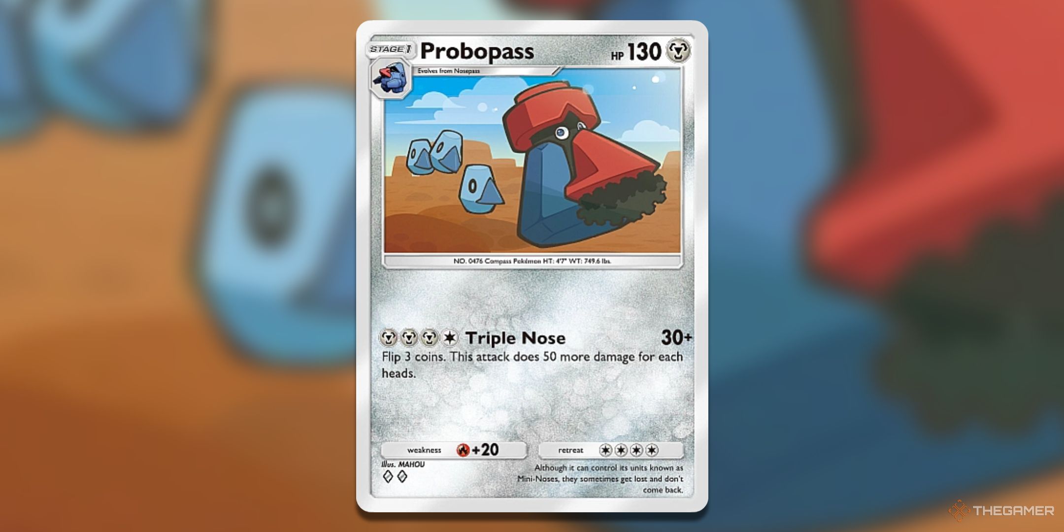 Probopass Pokemon TCG Pocket Space Time Smackdown Card Art.