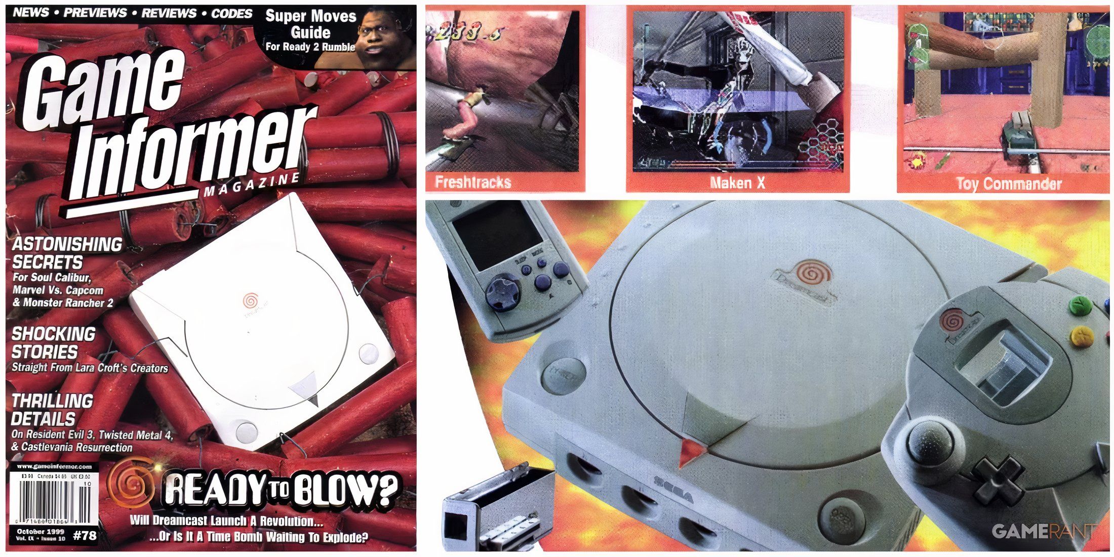 an ad for the Sega Dreamcast in Game Informer magazine