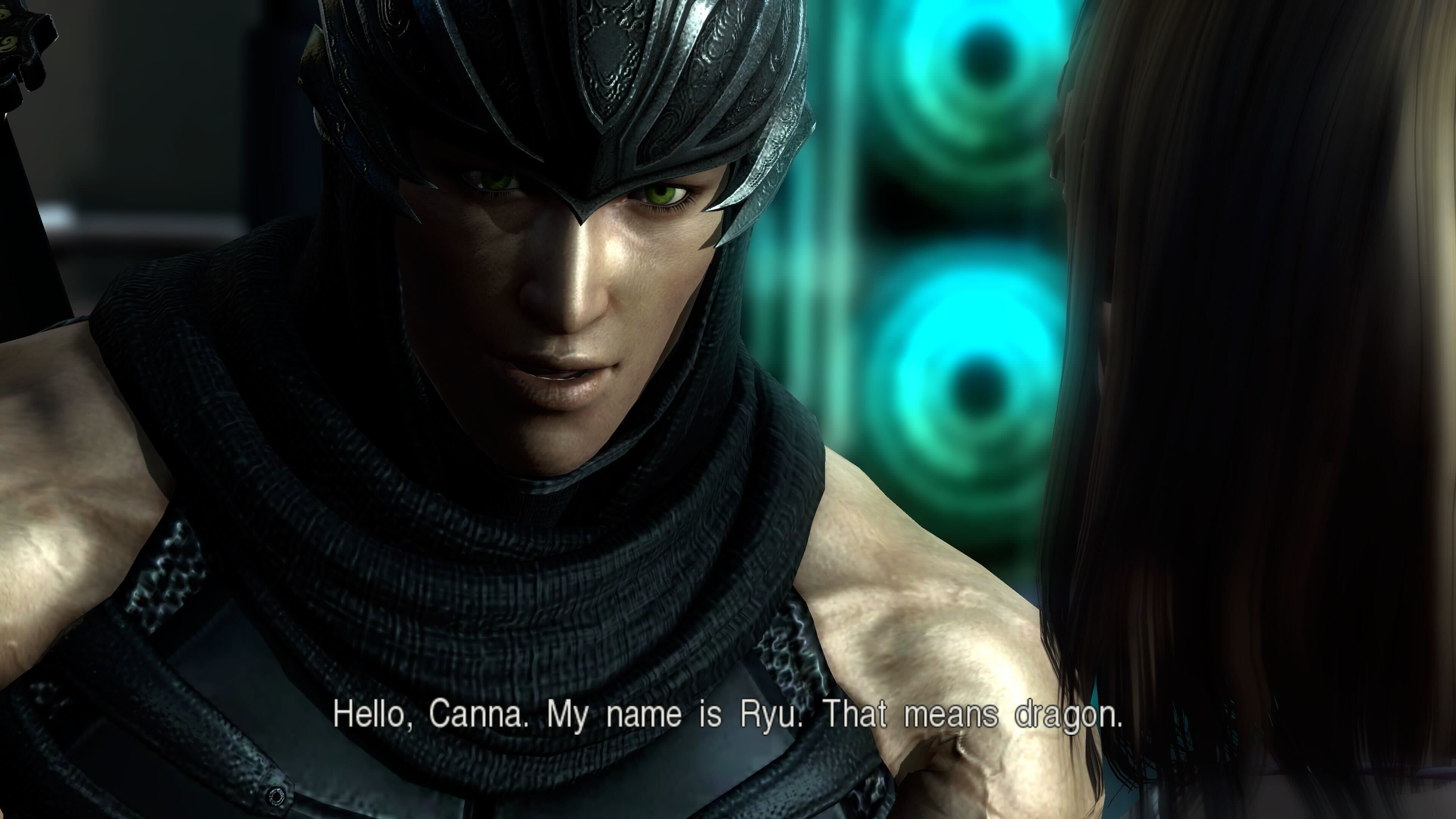 Ryu talking to Canna in Ninja Gaiden 3.