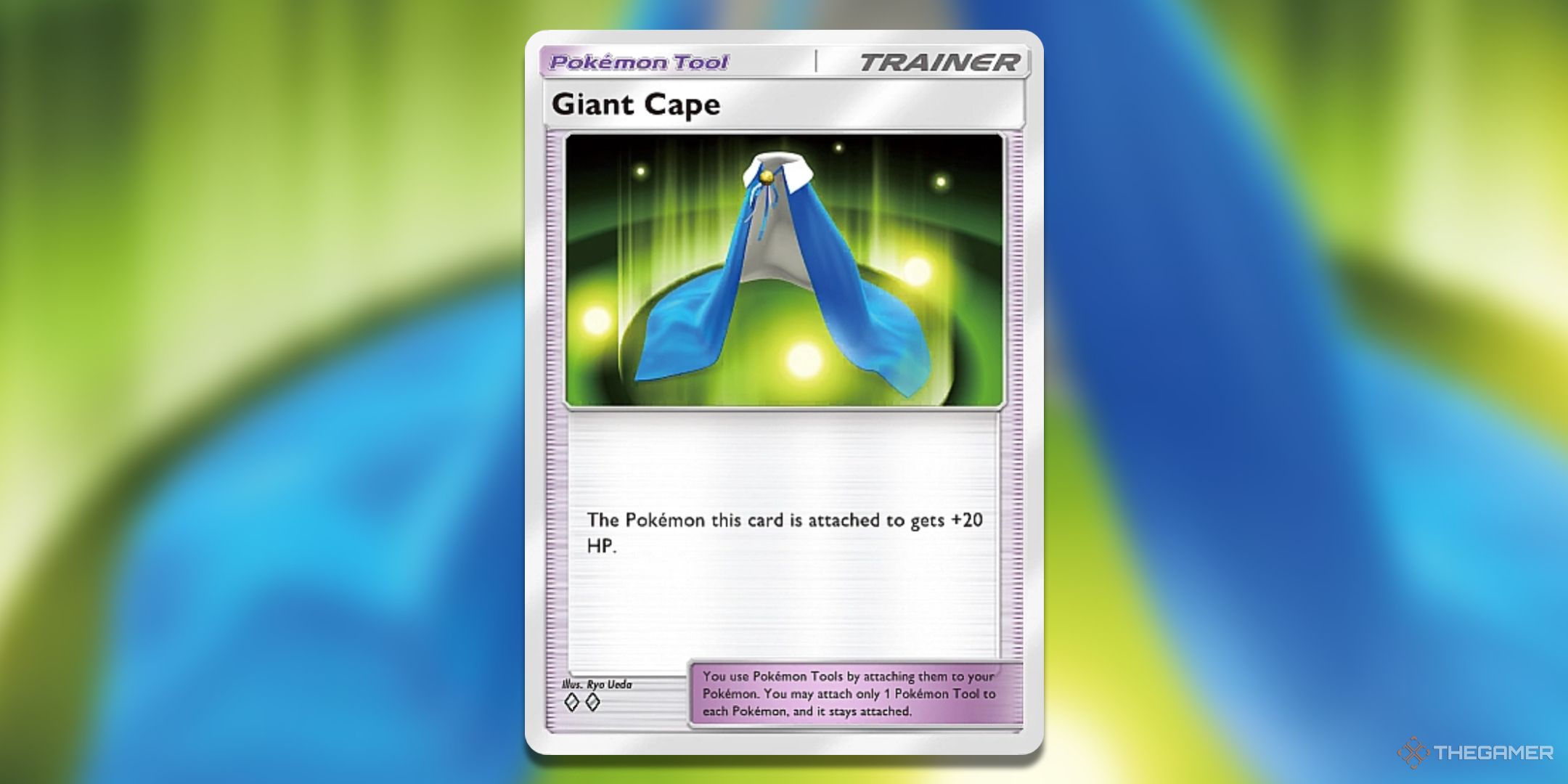 Giant Cape Pokemon TCG Pocket Space Time Smackdown Card Art.