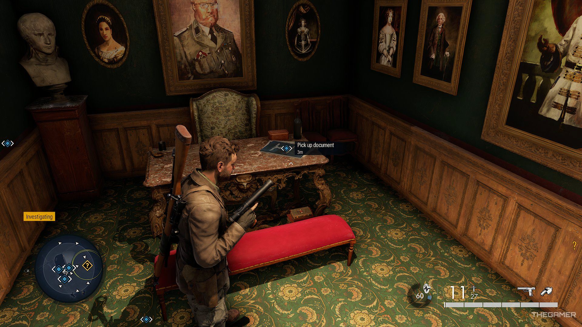 Finding Police Report 224 On Desk In Office During Dead Drop In Sniper Elite: Resistance.