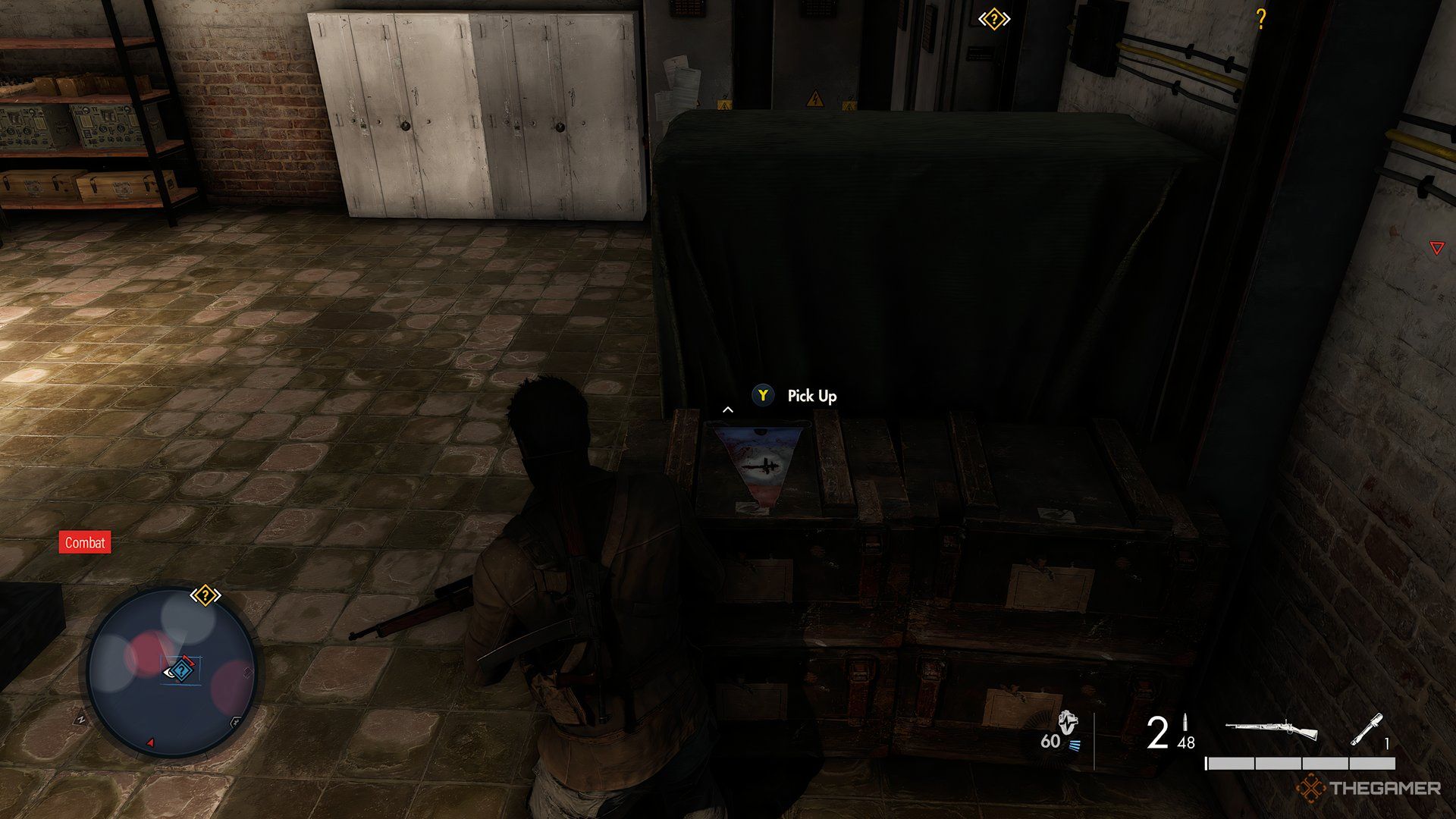 Finding Resistance Flag Personal Item During Sonderzuge Sabotage In Sniper Elite: Resistance.