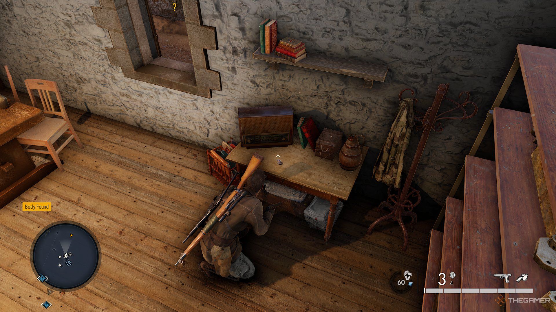 Finding The Engraved Lighter In Farmhouse During Lock Stock And Barrels In Sniper Elite: Resistance.