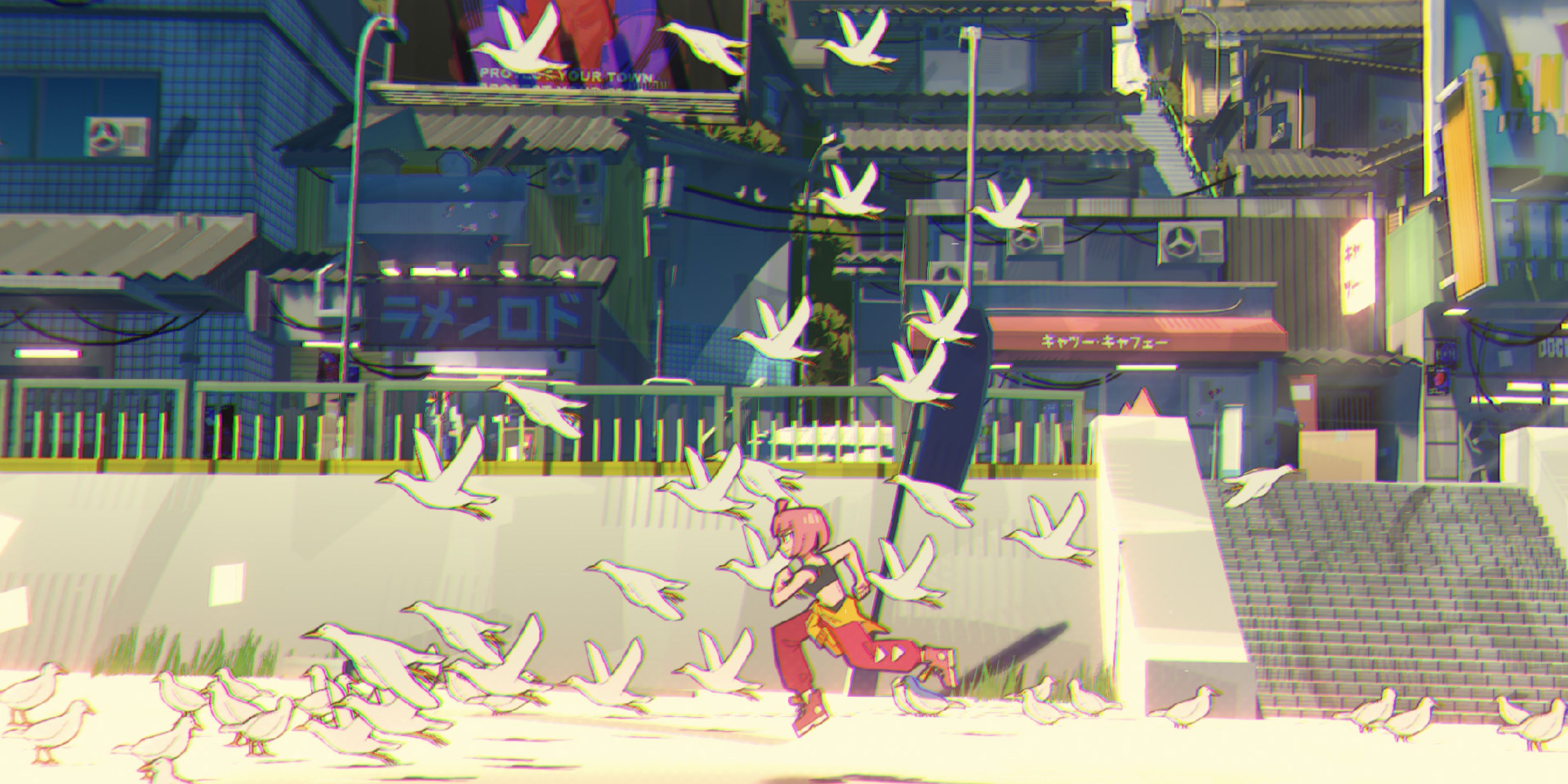 Running with seagulls in Unbeatable