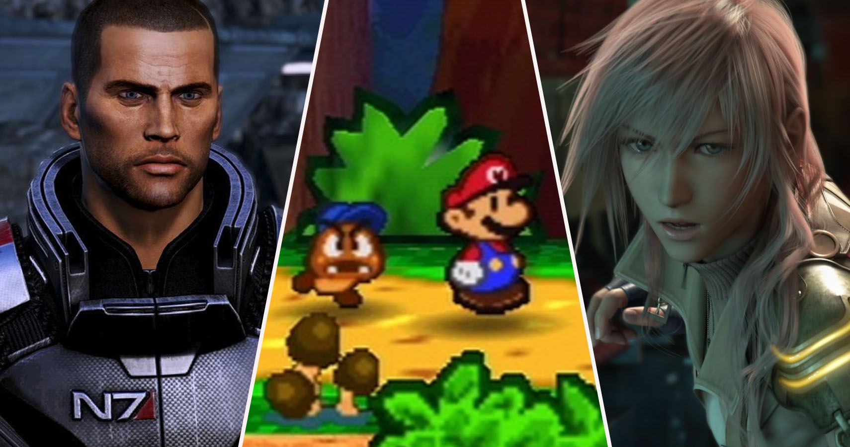 Mass Effect Paper Mario Final Fantasy XIII