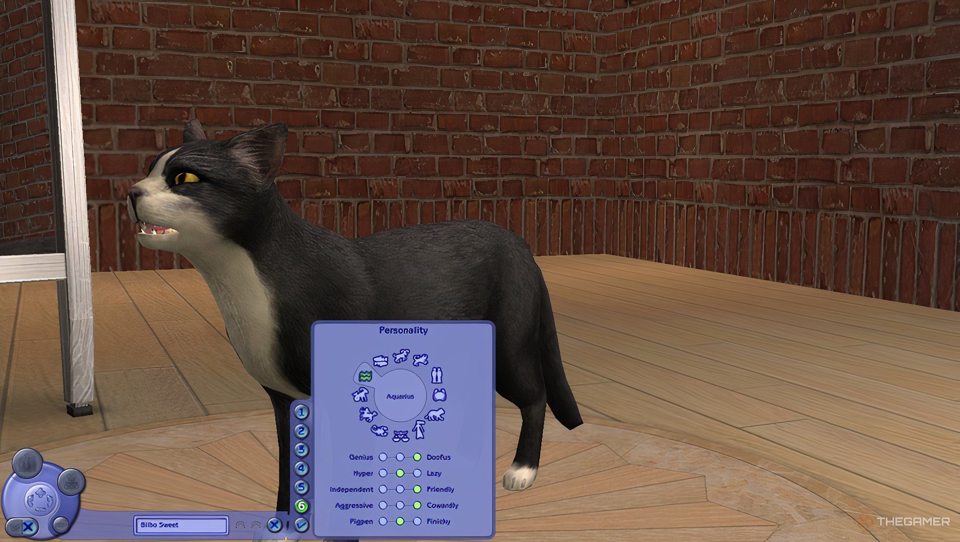 Creating a black cat in Create A Sim.