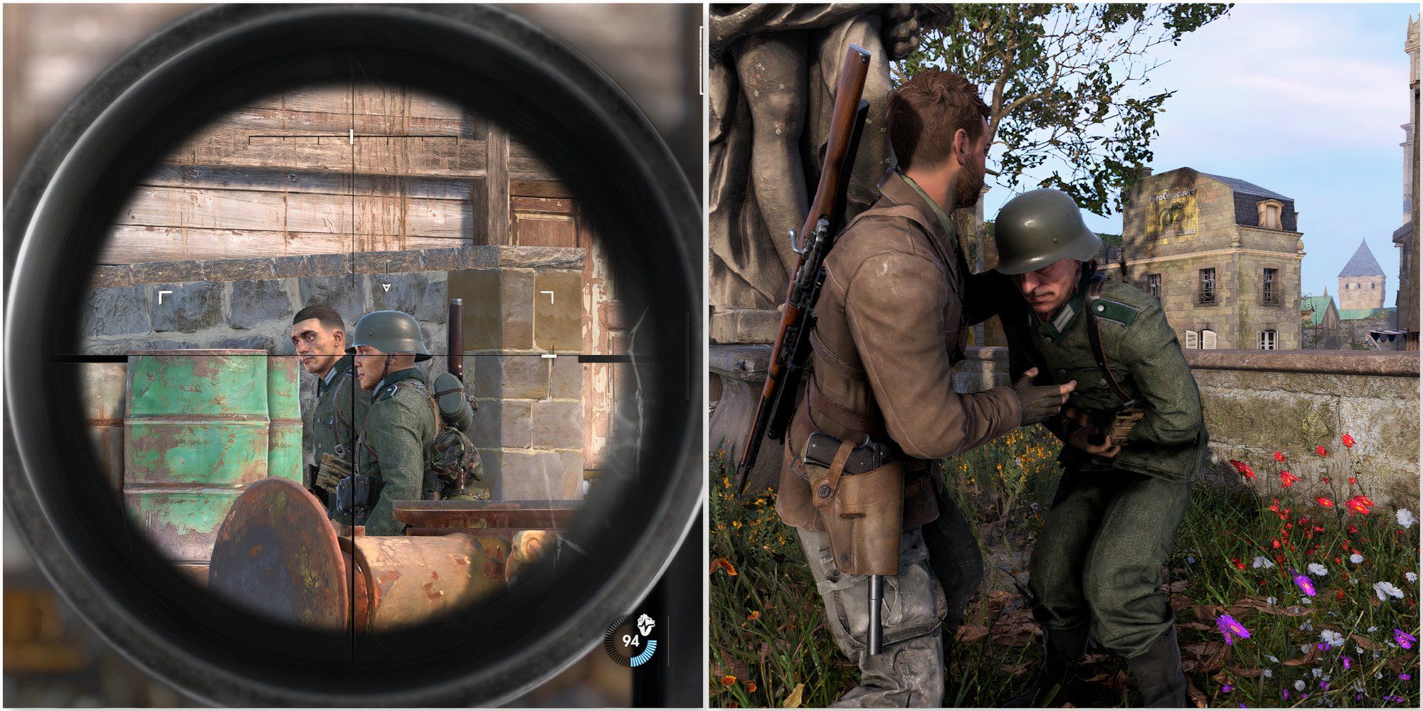 Taking Nazis down with headshots and melee kills in Sniper Elite Resistance