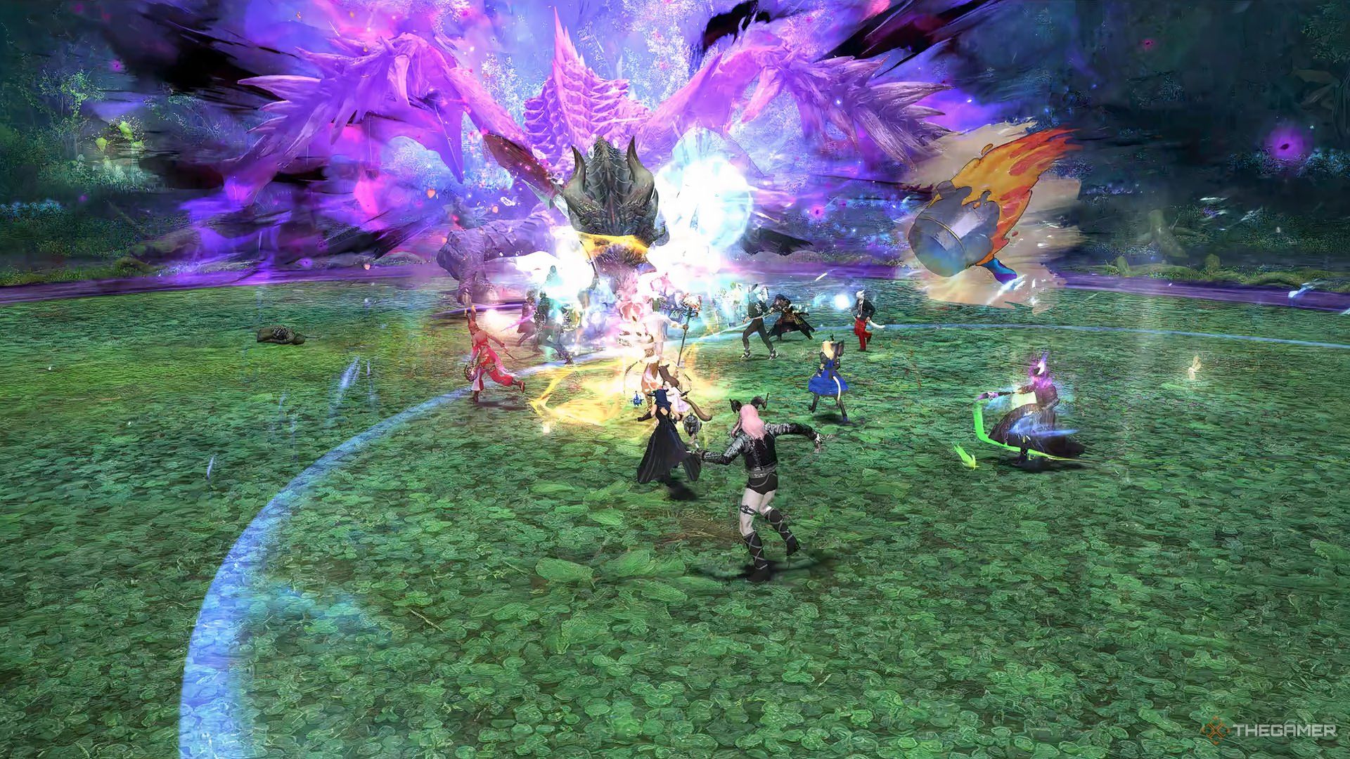 Fafnir using one of his Terror moves in Final Fantasy 14.